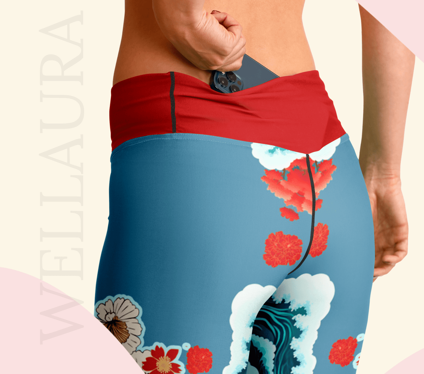 Caedman Ocean Flare Yoga Pants Leggings for Women
