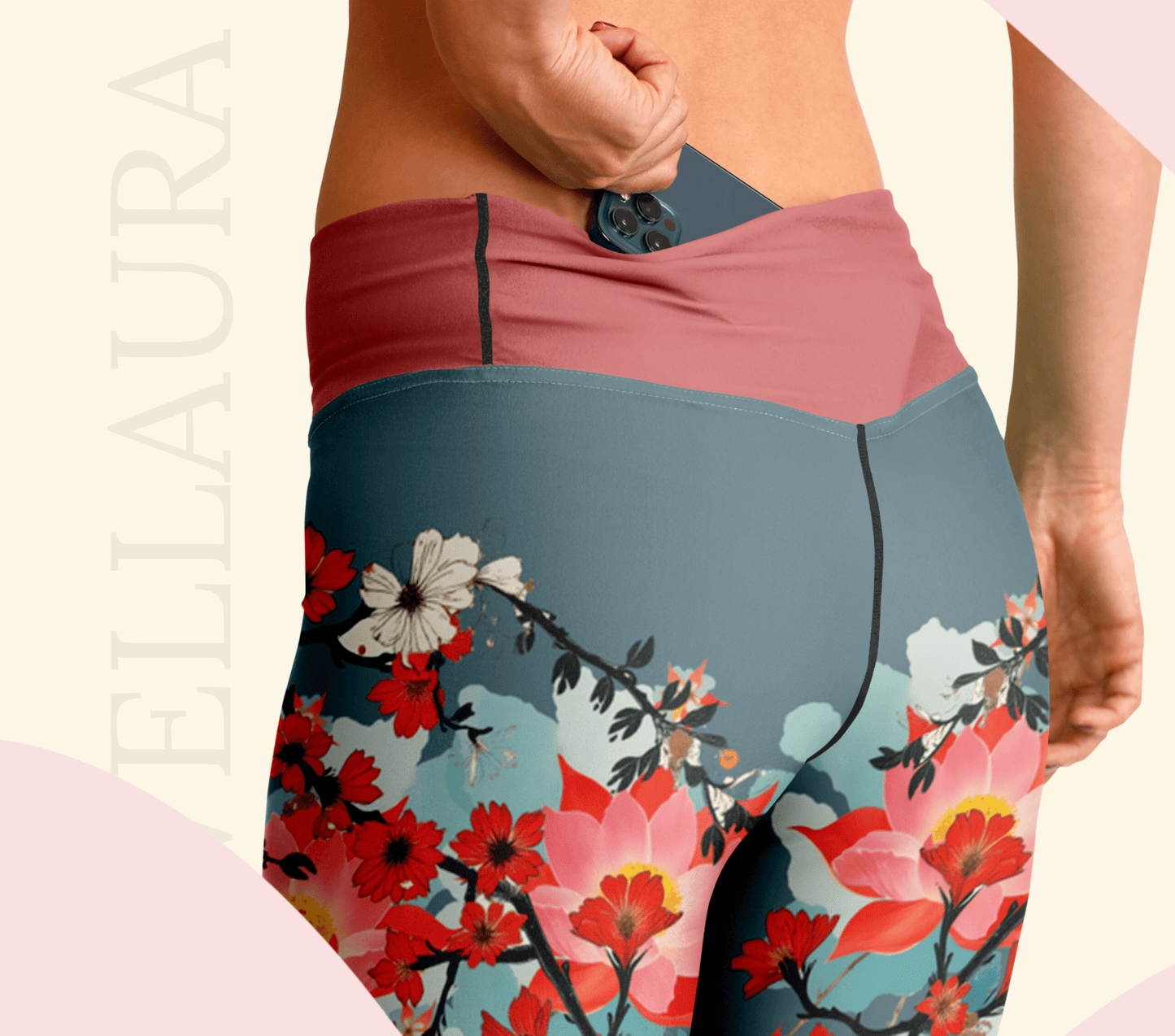 Blush Flare Yoga Pants Leggings for Woman