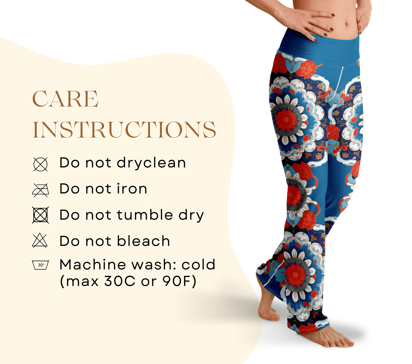 Wren Mandala Flare Yoga Pants Leggings for Women