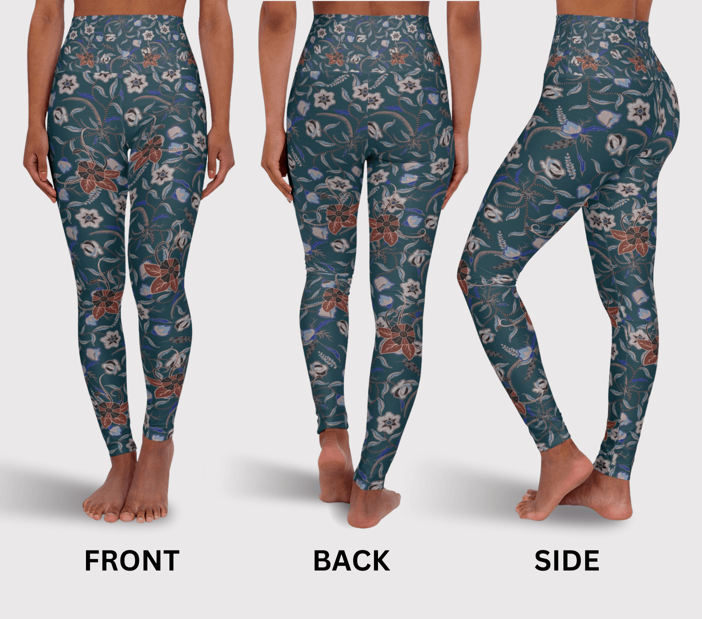 Flowy Leaves Yoga Pants Leggings