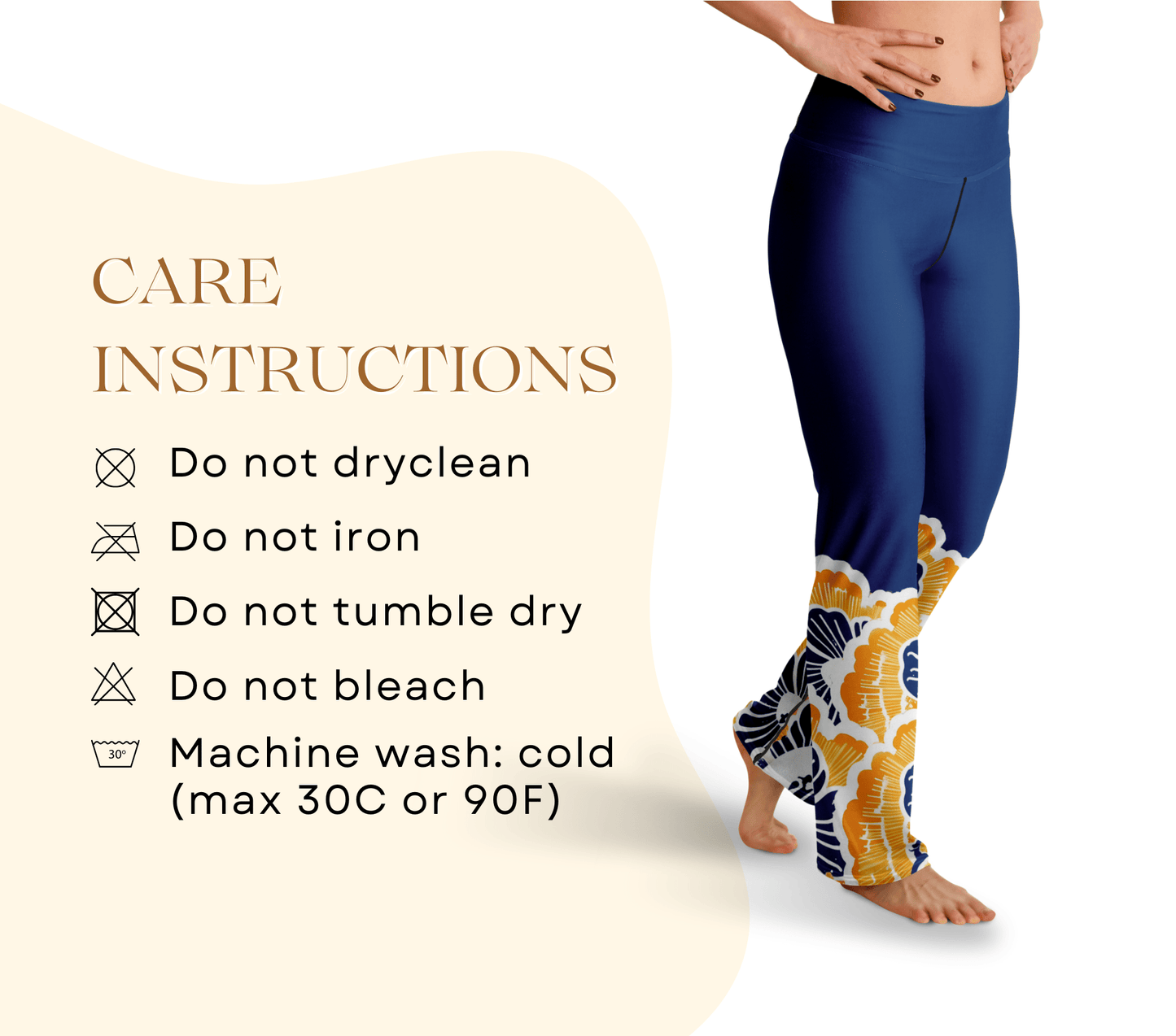 Nyssa Floral Flare Yoga Pants Leggings