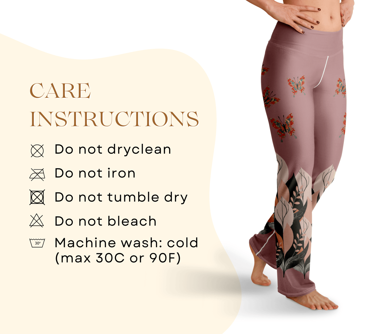 Lunas Marjani Retro Flare Yoga Leggings for Women