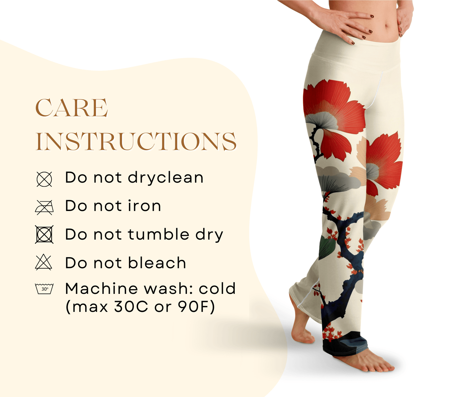 Atlas Le Fleur Flare Yoga Pants Leggings for Woman