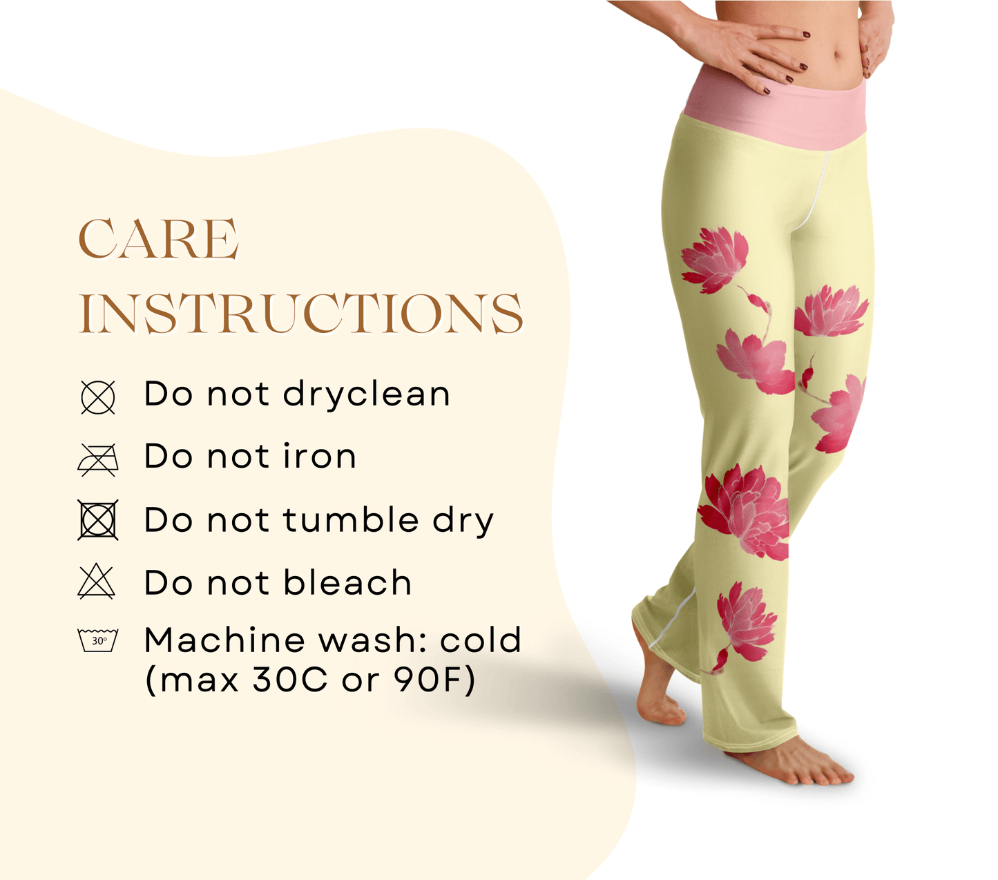 Lianna Lotus Flare Yoga Pants Leggings for Serenity and Grace in Every Move