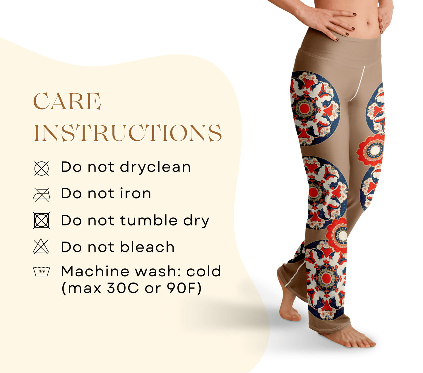Cove Mandala Flare Yoga Pants Leggings for Women