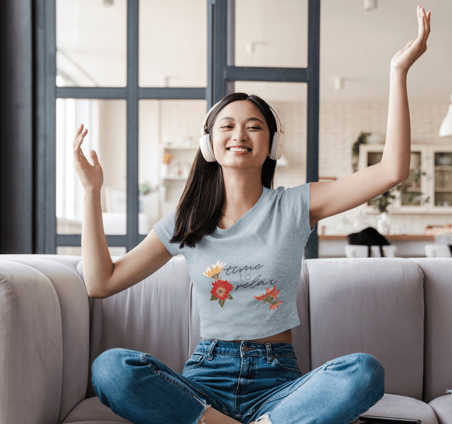 Willow Time to Relax Yoga Crop Top Shirt for Women