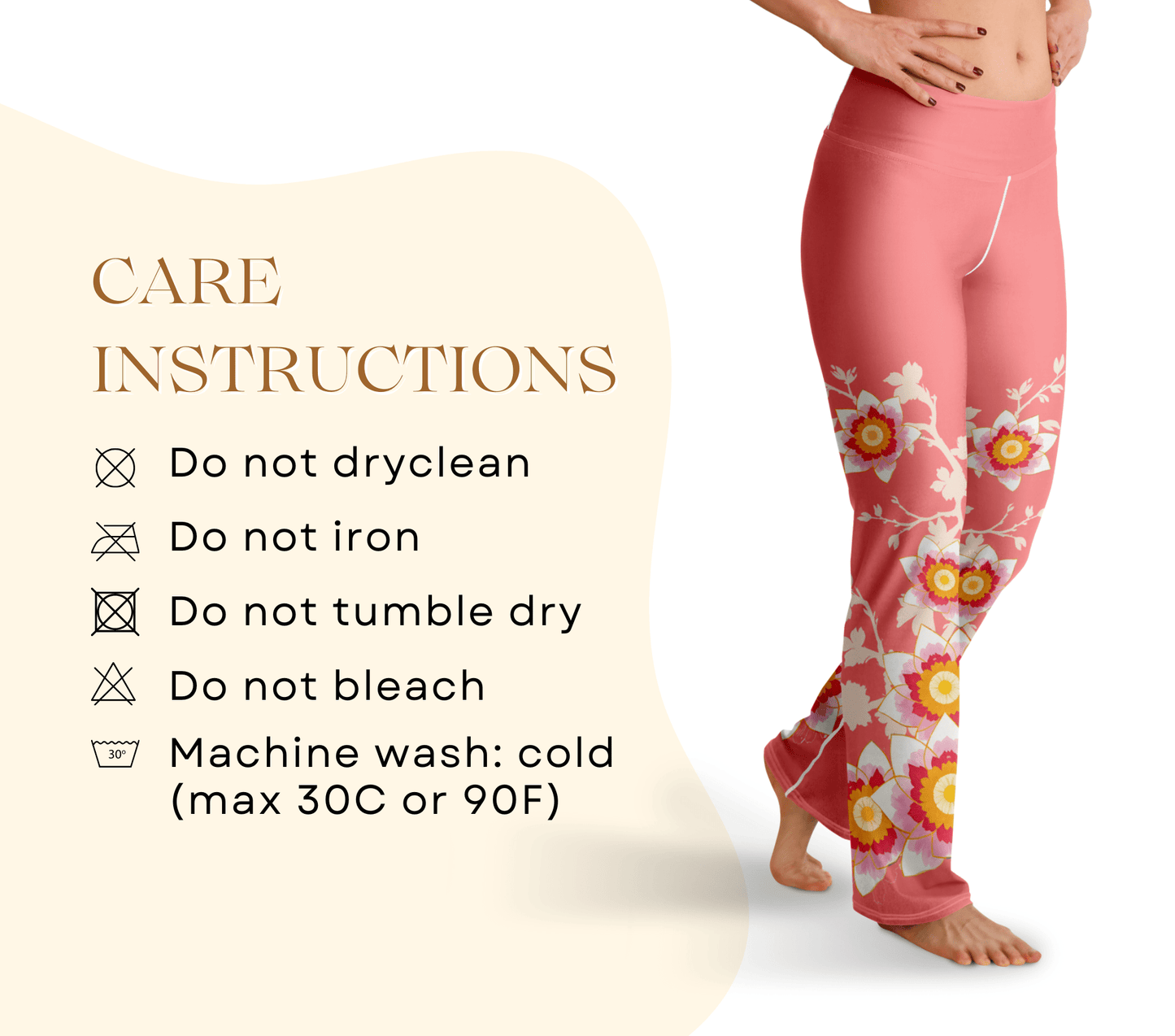 Koa Mandala Flare Yoga Pants Leggings for Women