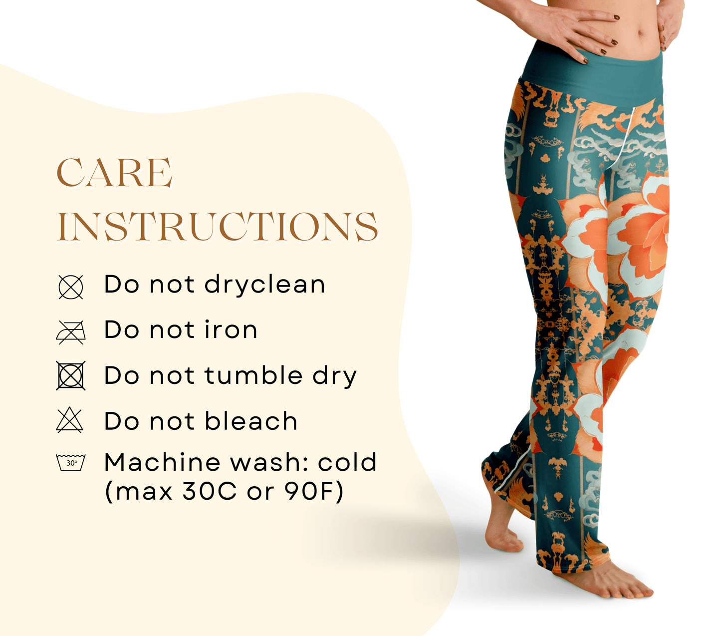 Quinn Mandala Flare Yoga Pants Leggings for Women