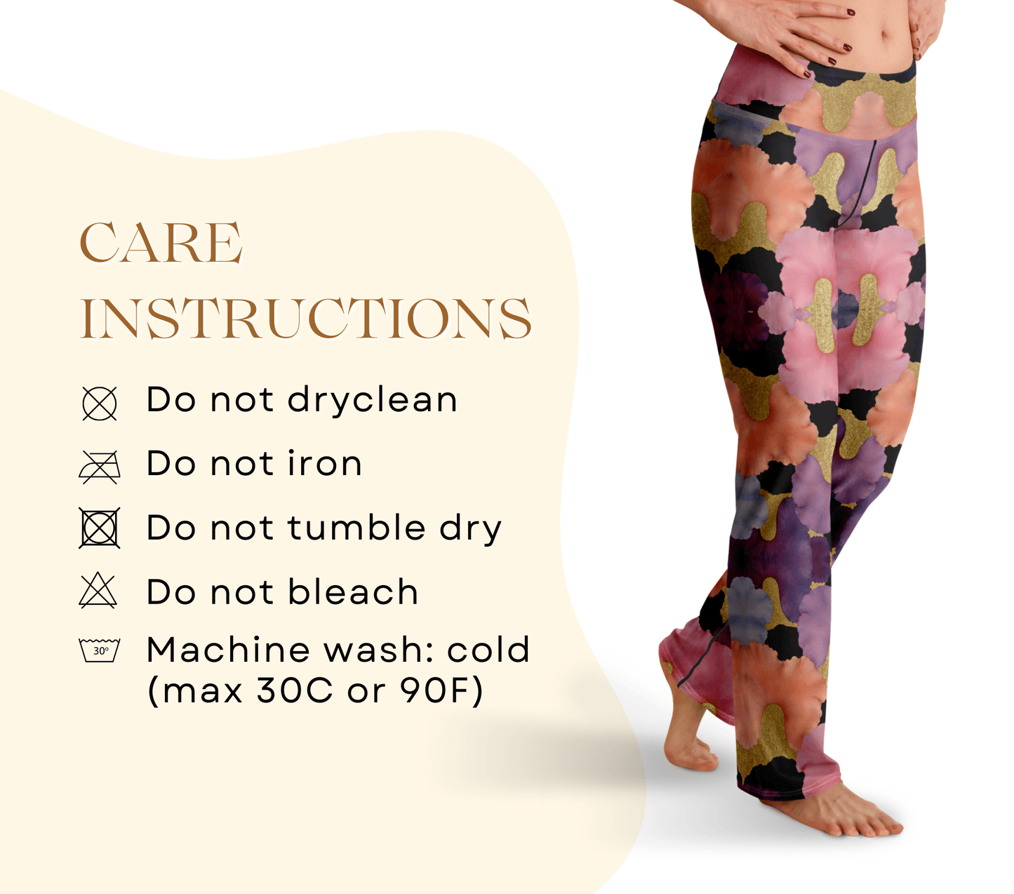 Eli Zaria Flare Yoga Pants Leggings for Women