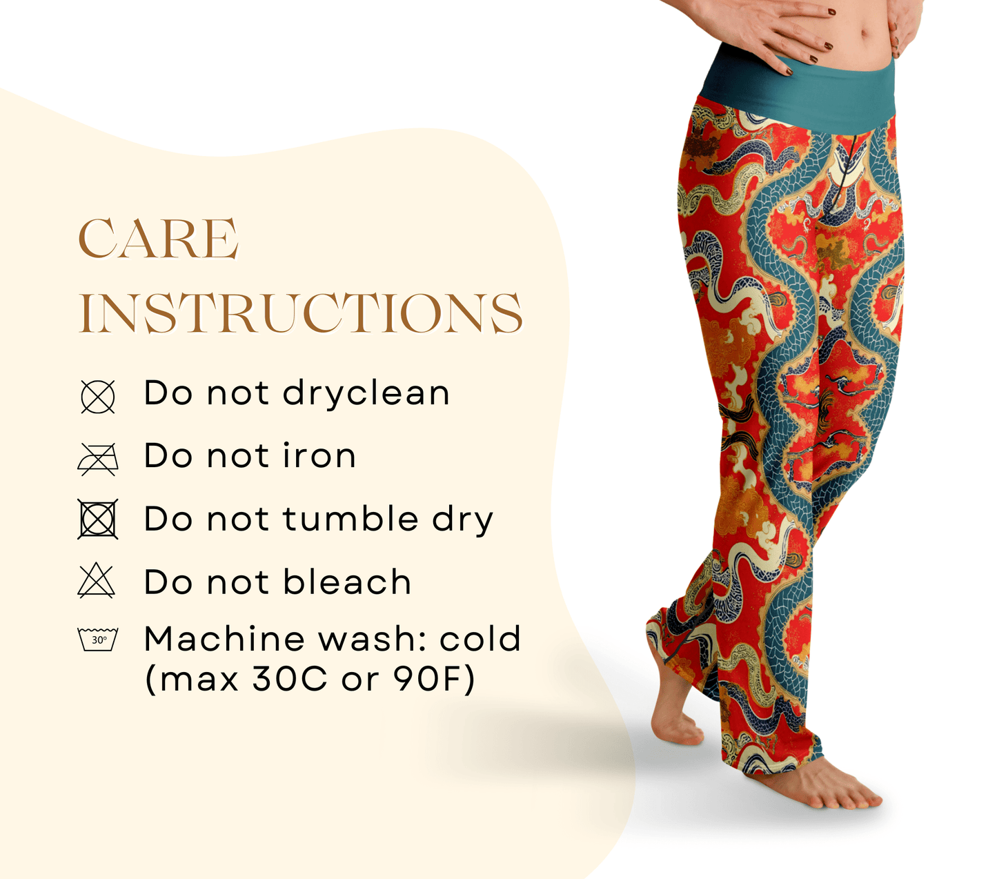 Gael Indir Mandala Flare Yoga Pants Legging for Women