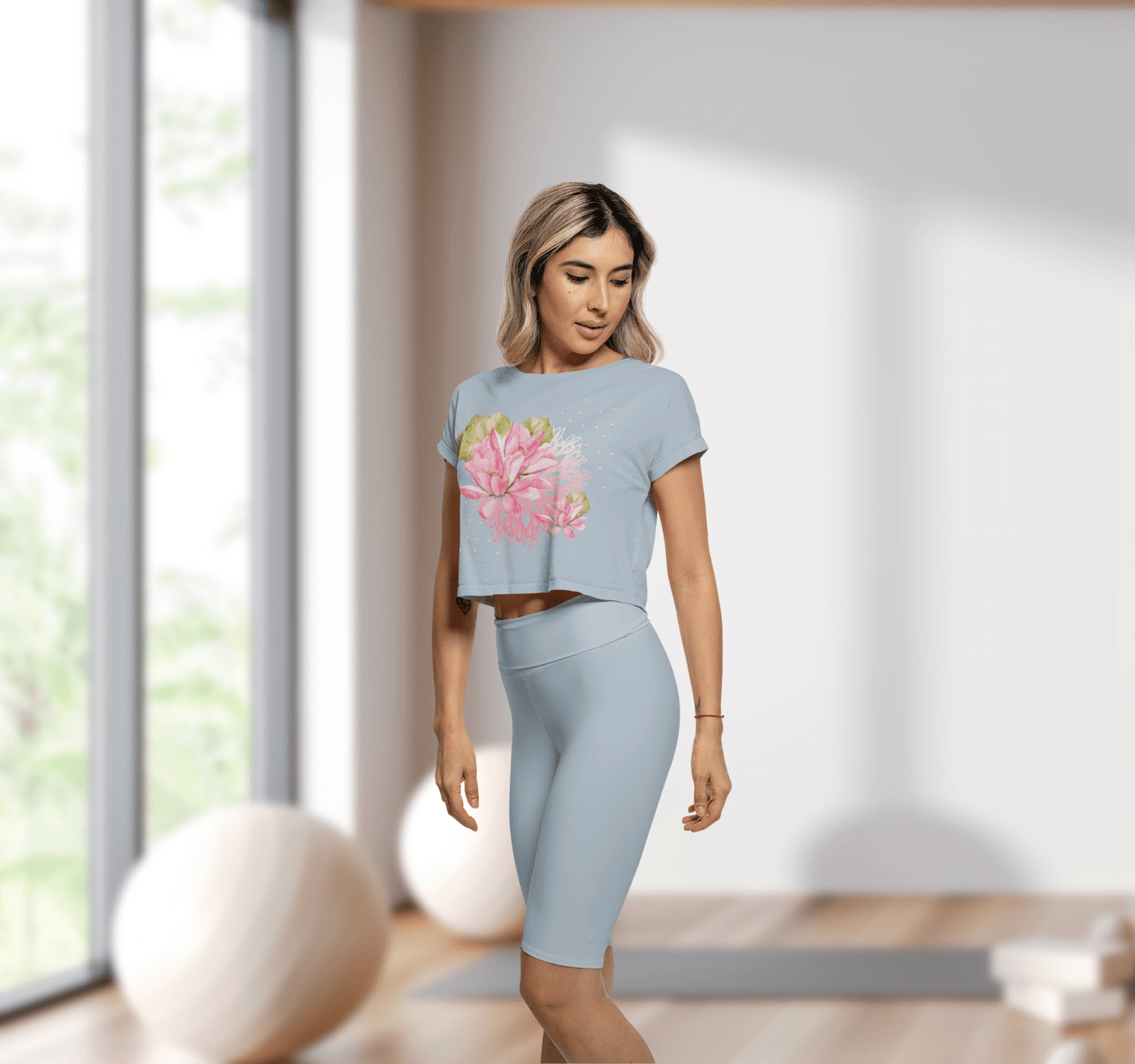 Parade Of Lights Yoga Shirt Crop Top for Women