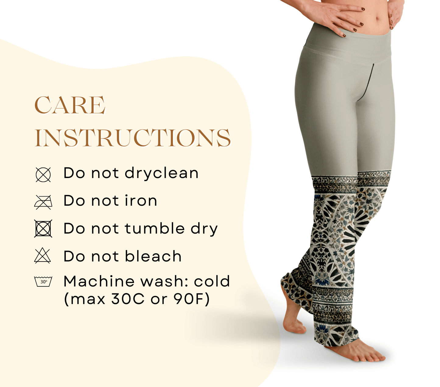 Indiri Mandala Flare Yoga Pants Leggings