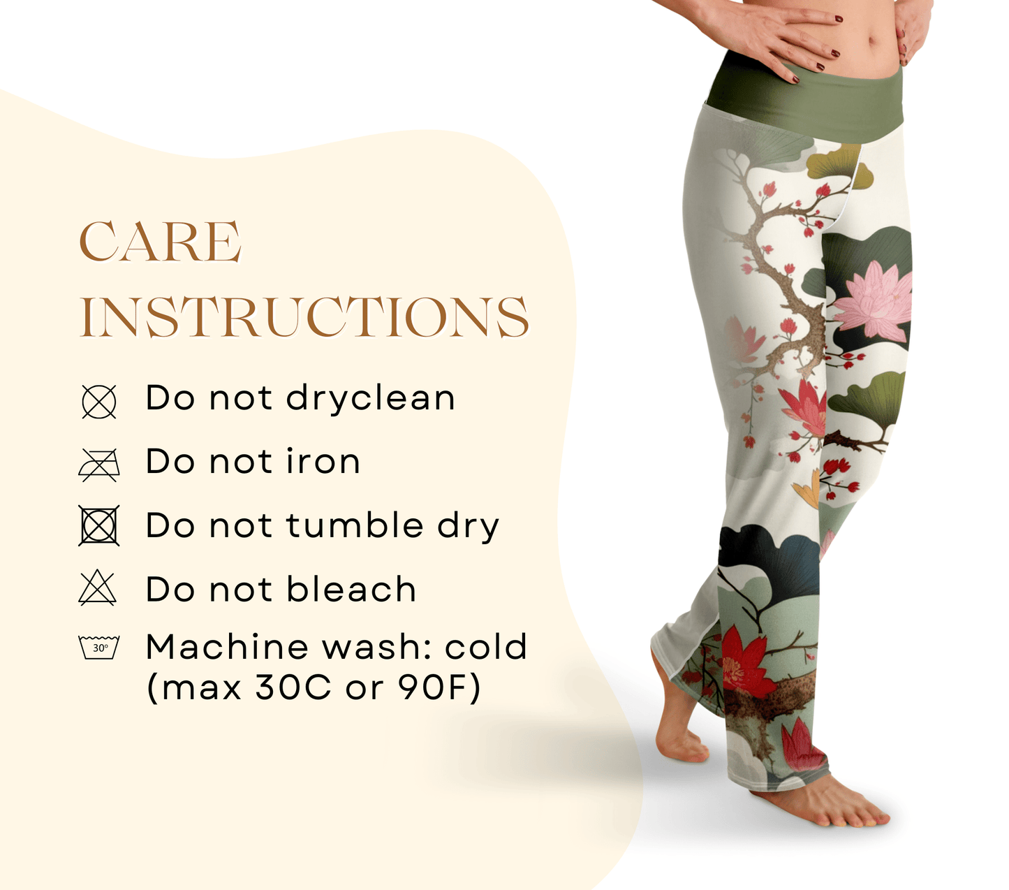 Lotara Nature Flare Yoga Pants Leggings for Woman