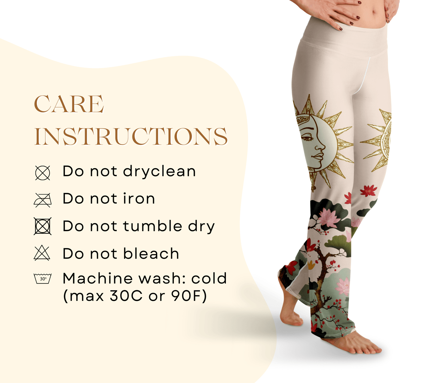 Bronte Nature Flare Yoga Pants Leggings for Woman