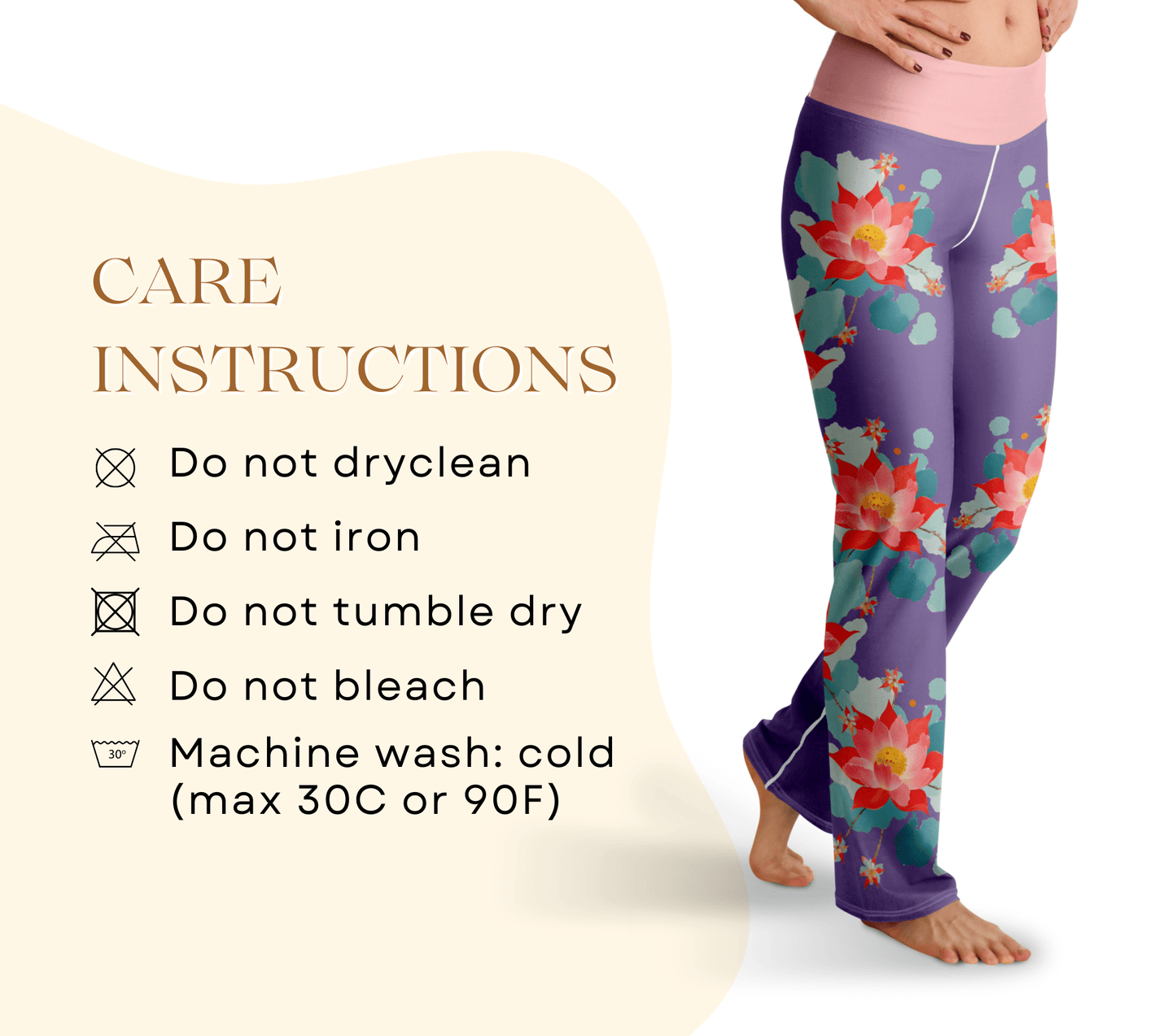 Lizzy Floral Flare Yoga Pants Leggings for Women