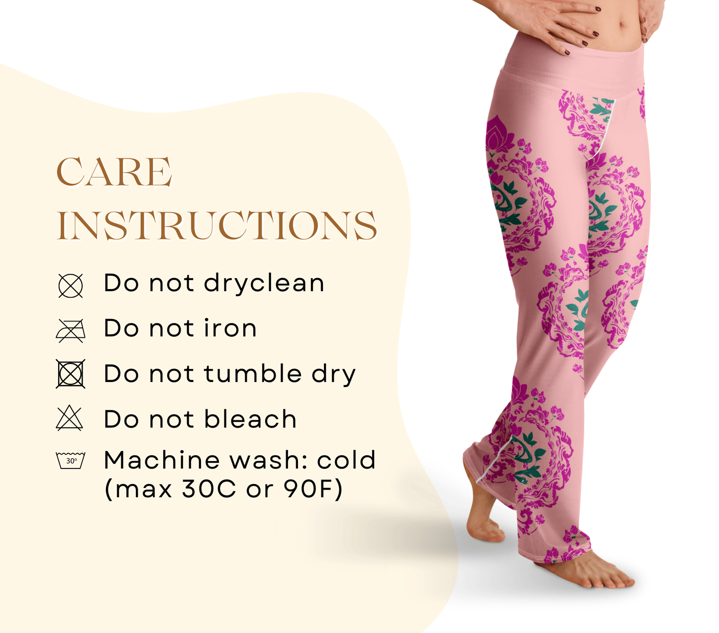 Mira Mandala Flare Yoga Pants Leggings for Women