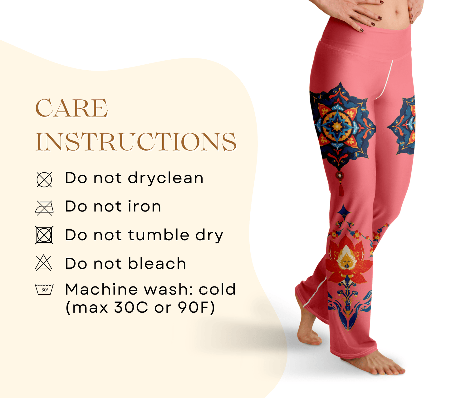 Tresi Mandala Flare Yoga Pants Leggings for Women