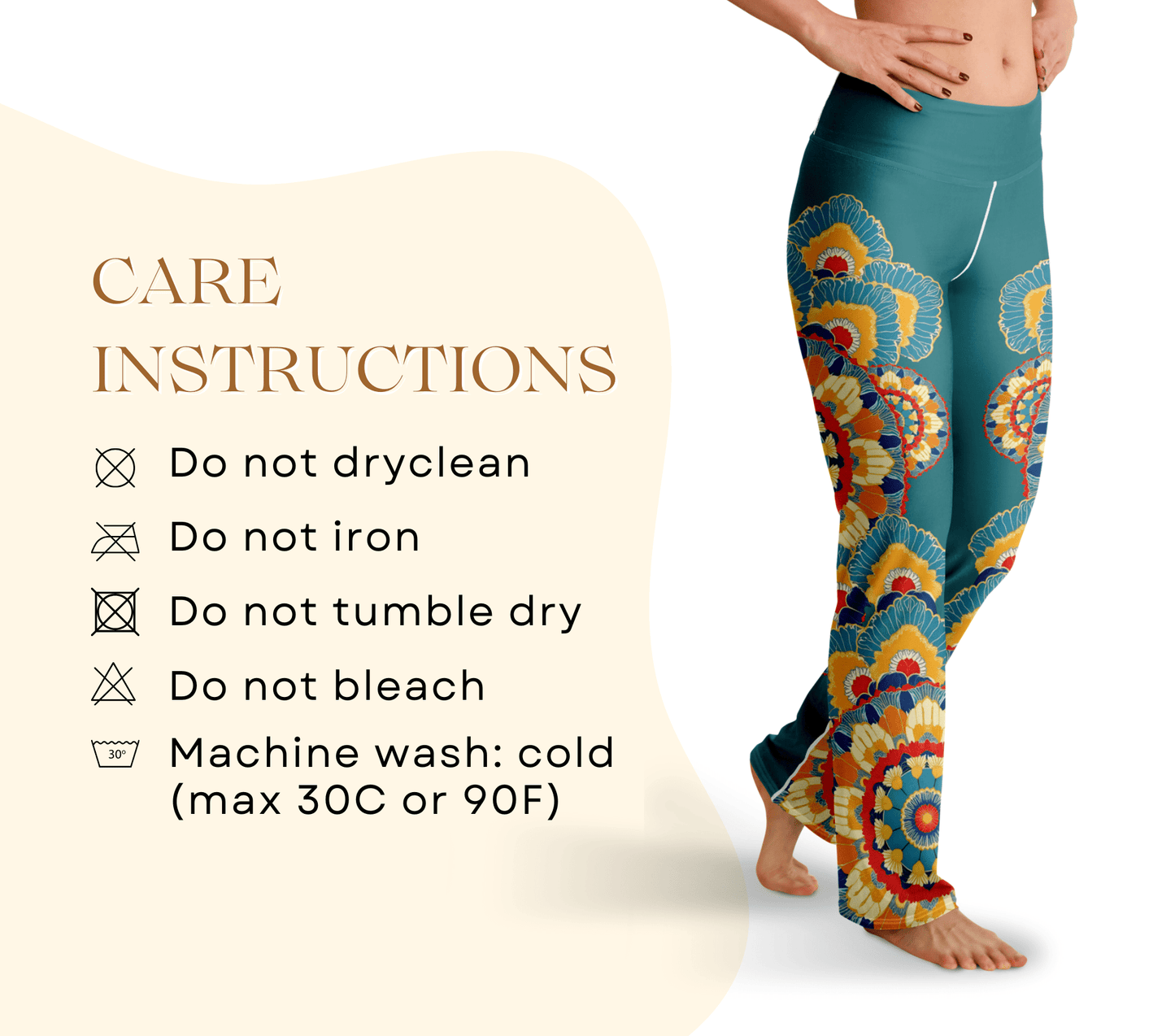 Kaia Mandala Flare Yoga Pants Legging for Women