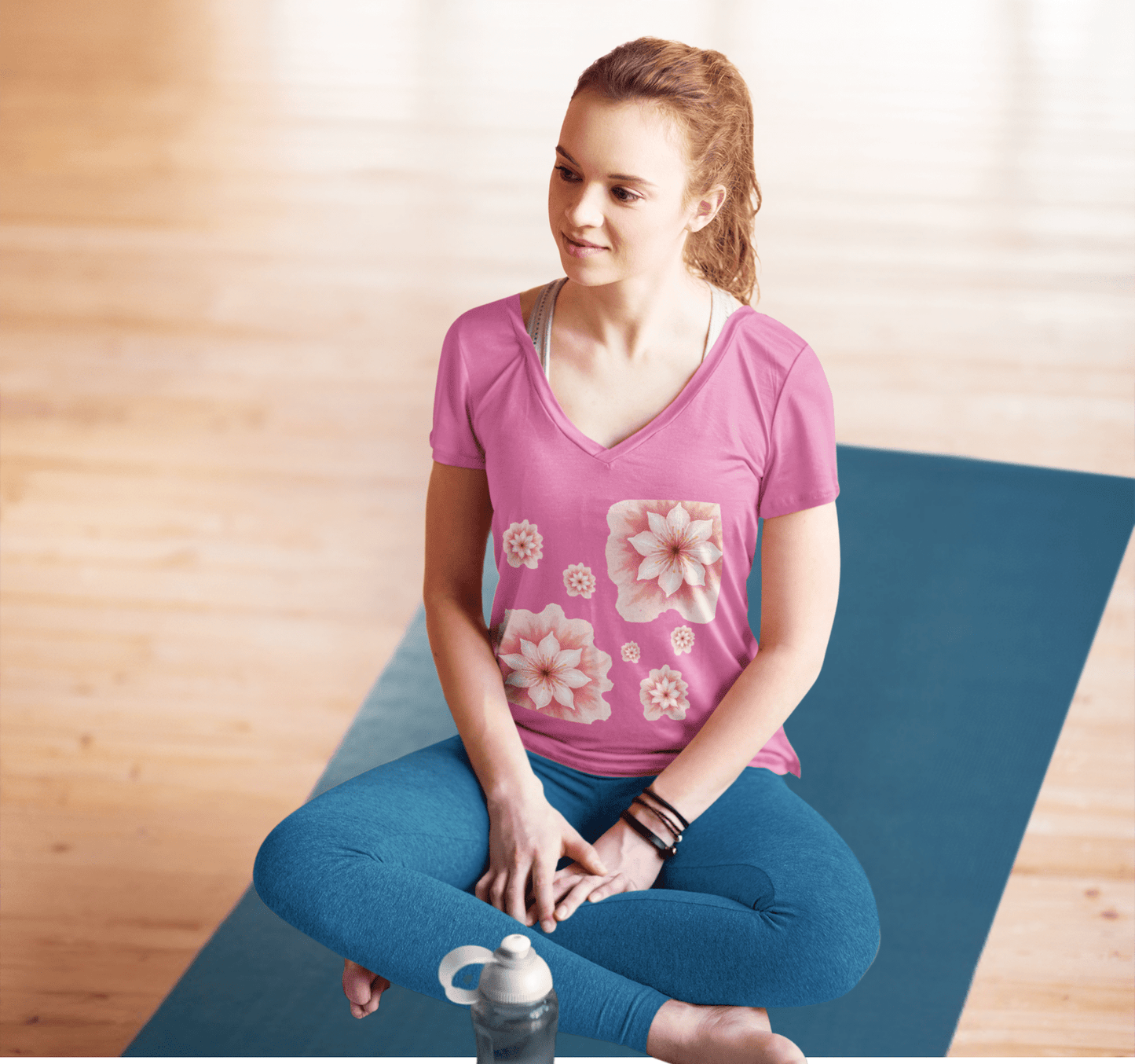 Gaia V-neck T-shirt Yoga Wellness for Women
