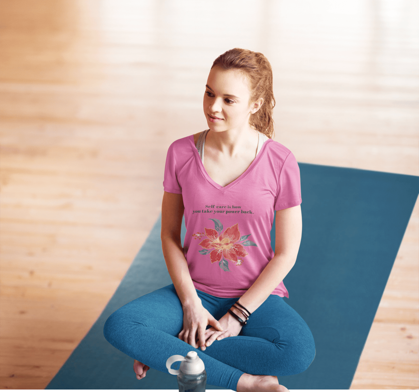 Lara V-neck T-shirt Yoga Wellness for Women