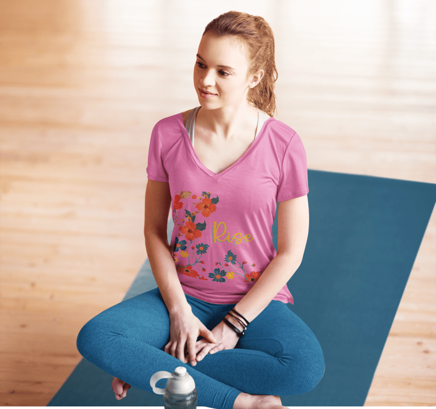 Elowen V-neck T-shirt Yoga Wellness for Women