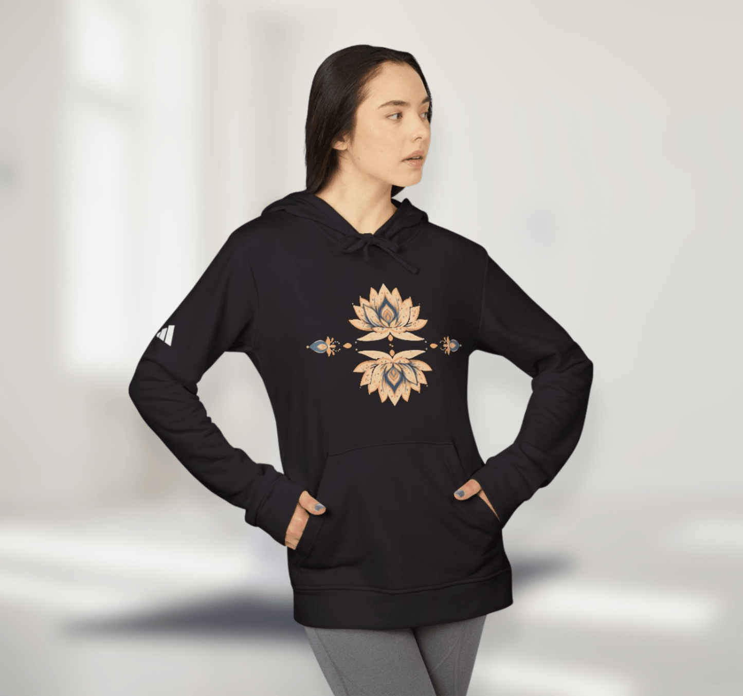 Lotus Mandala Adidas Hoodie