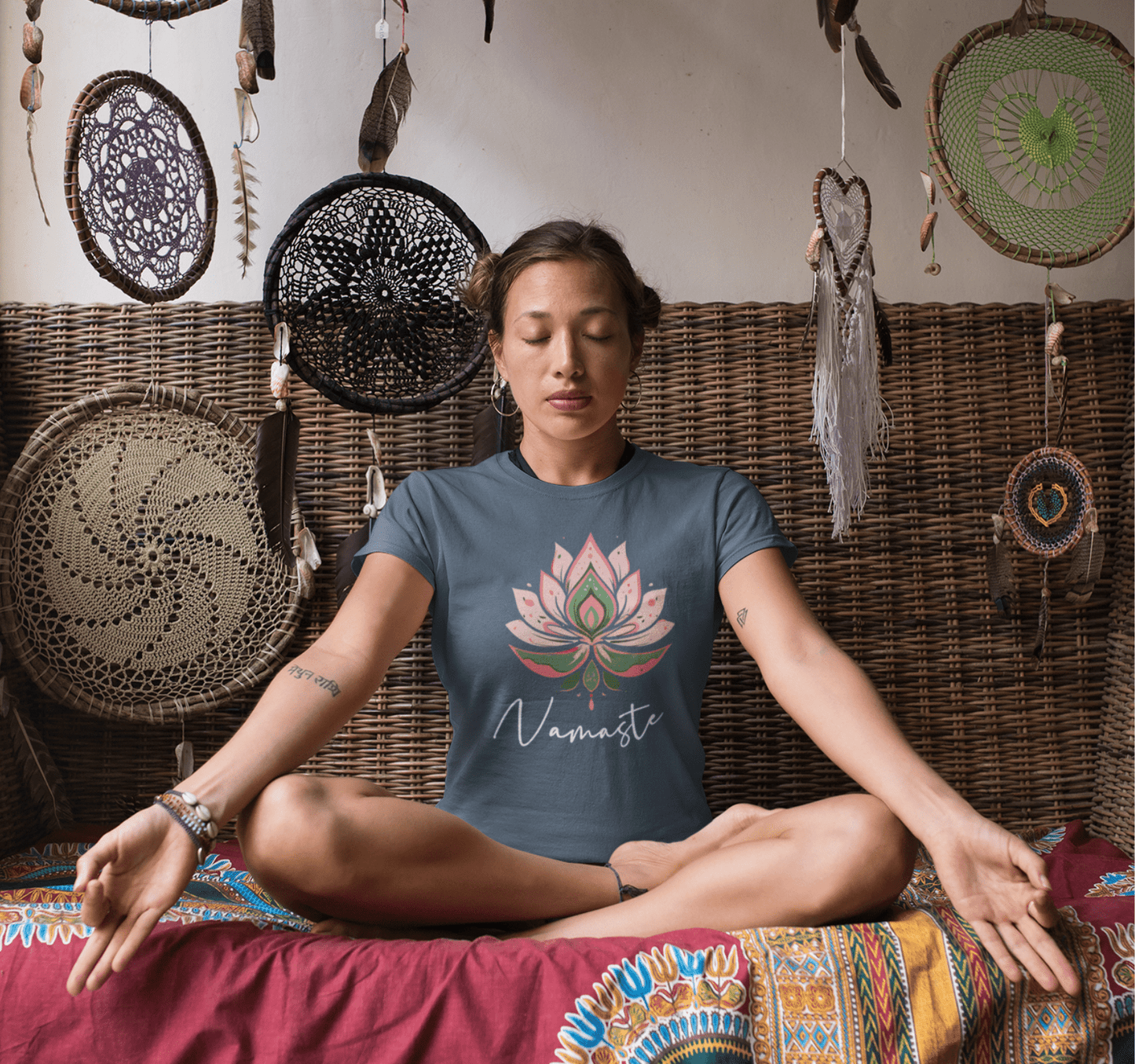 Namaste Floral Yoga Tee