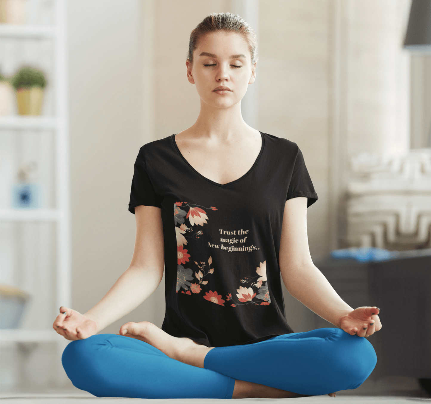 Terra V-neck T-shirt Yoga Wellness for Women