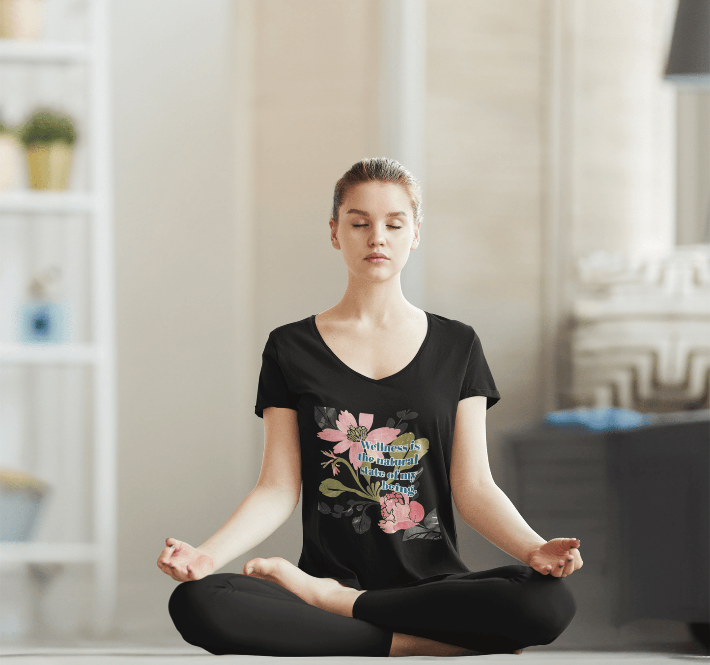 Hera V-neck T-shirt Yoga Wellness for Women