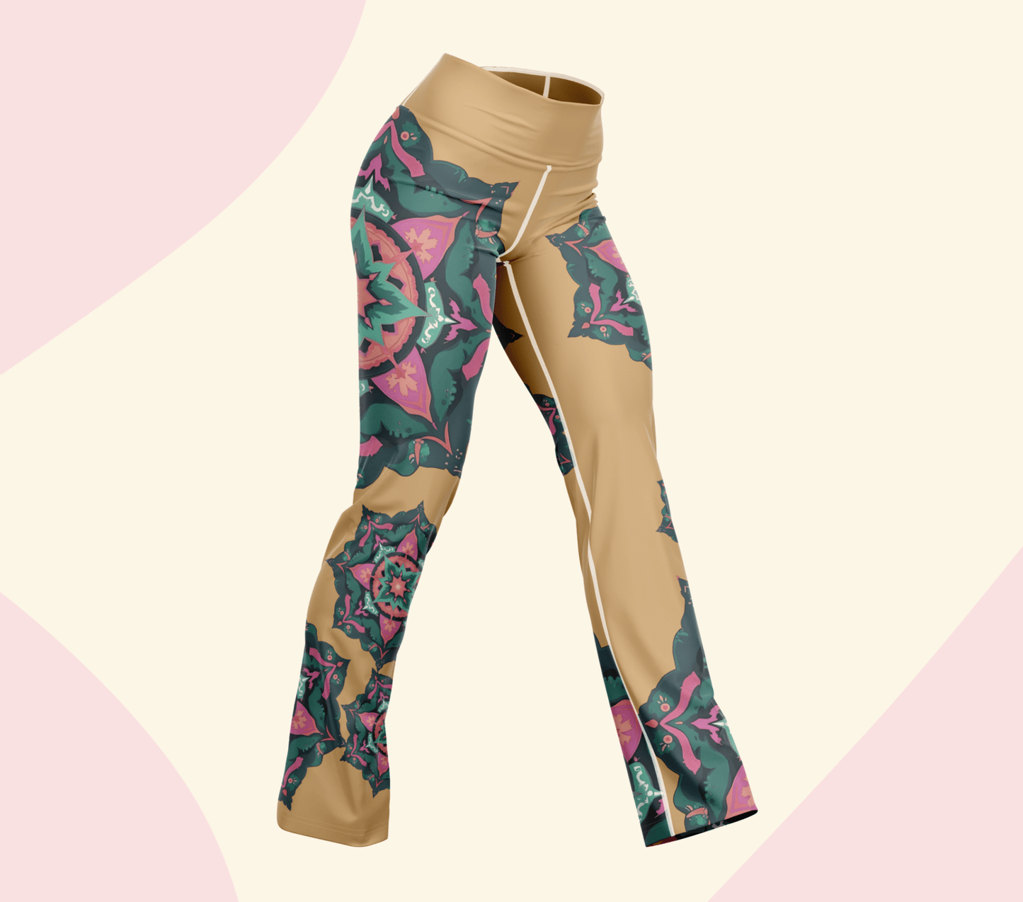 Burke Mandala Flare Yoga Pants Leggings for Women