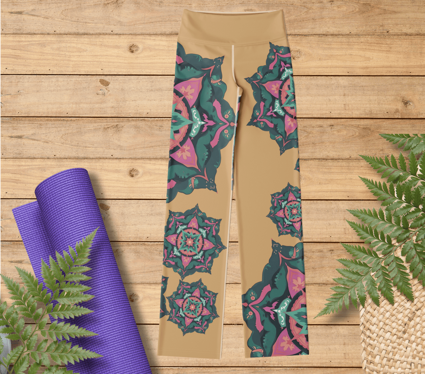 Burke Mandala Flare Yoga Pants Leggings for Women