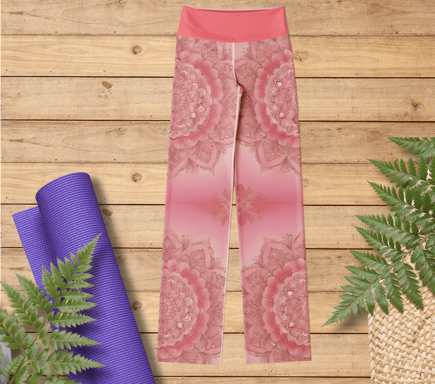 Hadla Mandala Flare Yoga Pants Leggings