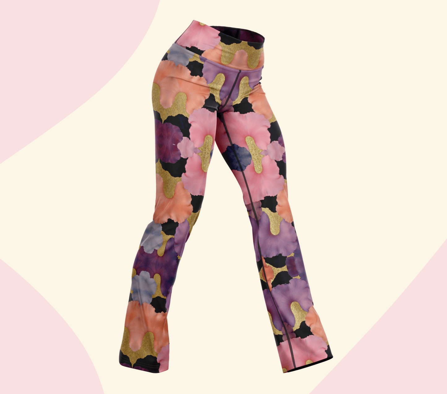 Eli Zaria Flare Yoga Pants Leggings for Women
