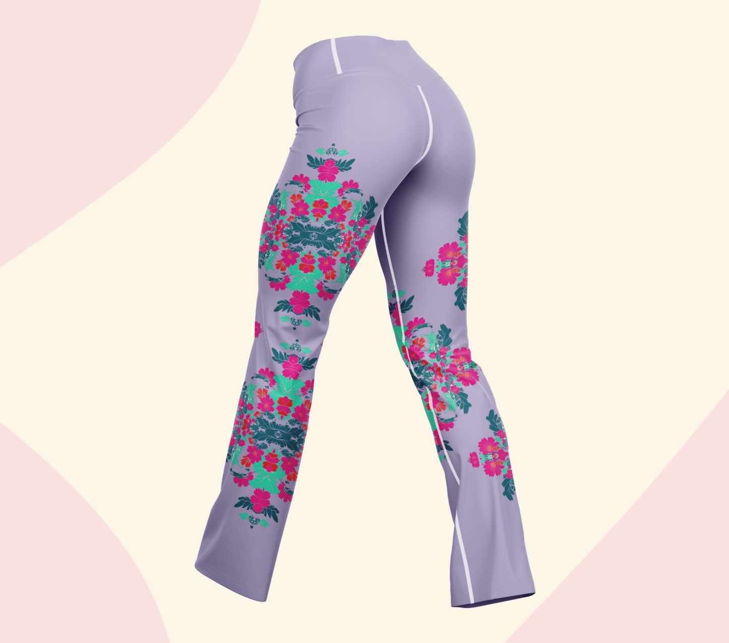Fen Floral Flare Yoga Pants Leggings for Woman
