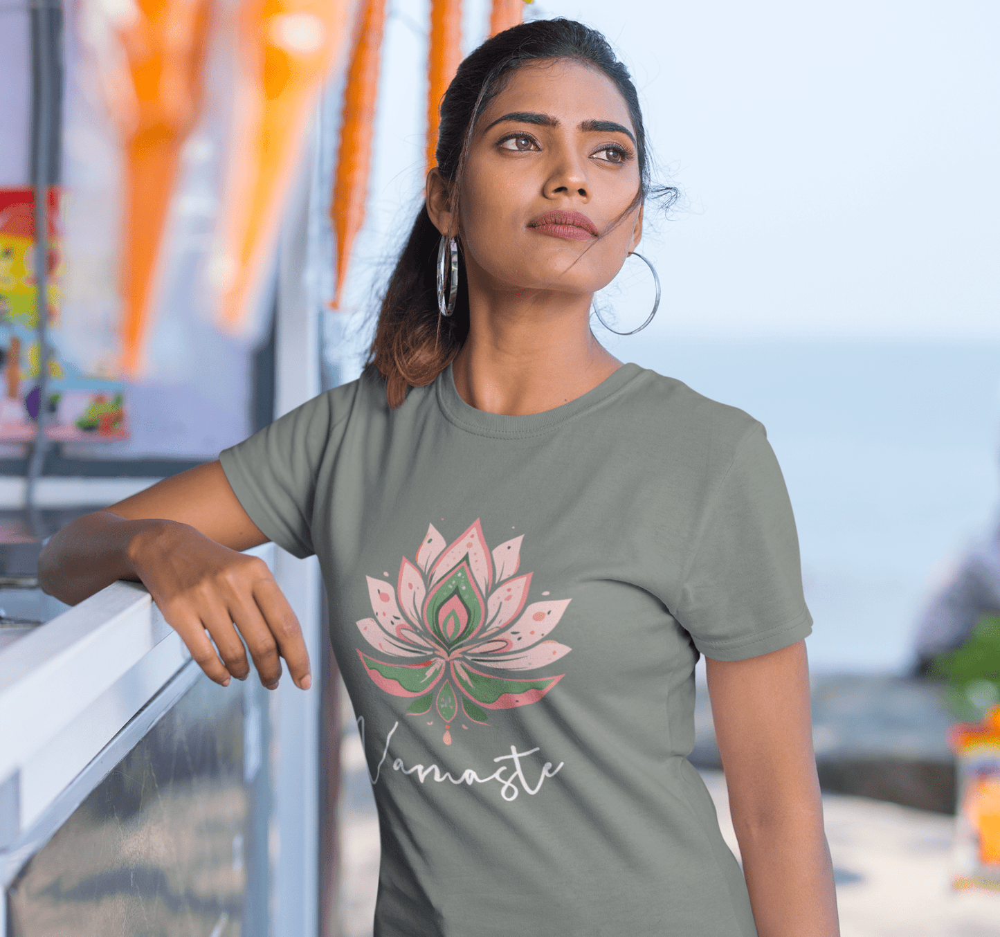 Namaste Floral Yoga Tee