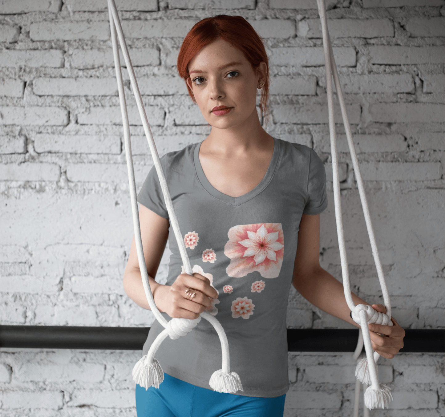 Gaia V-neck T-shirt Yoga Wellness for Women