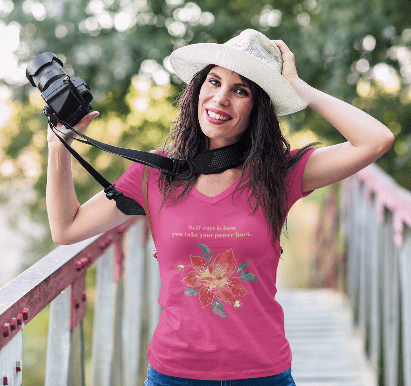 Lara V-neck T-shirt Yoga Wellness for Women