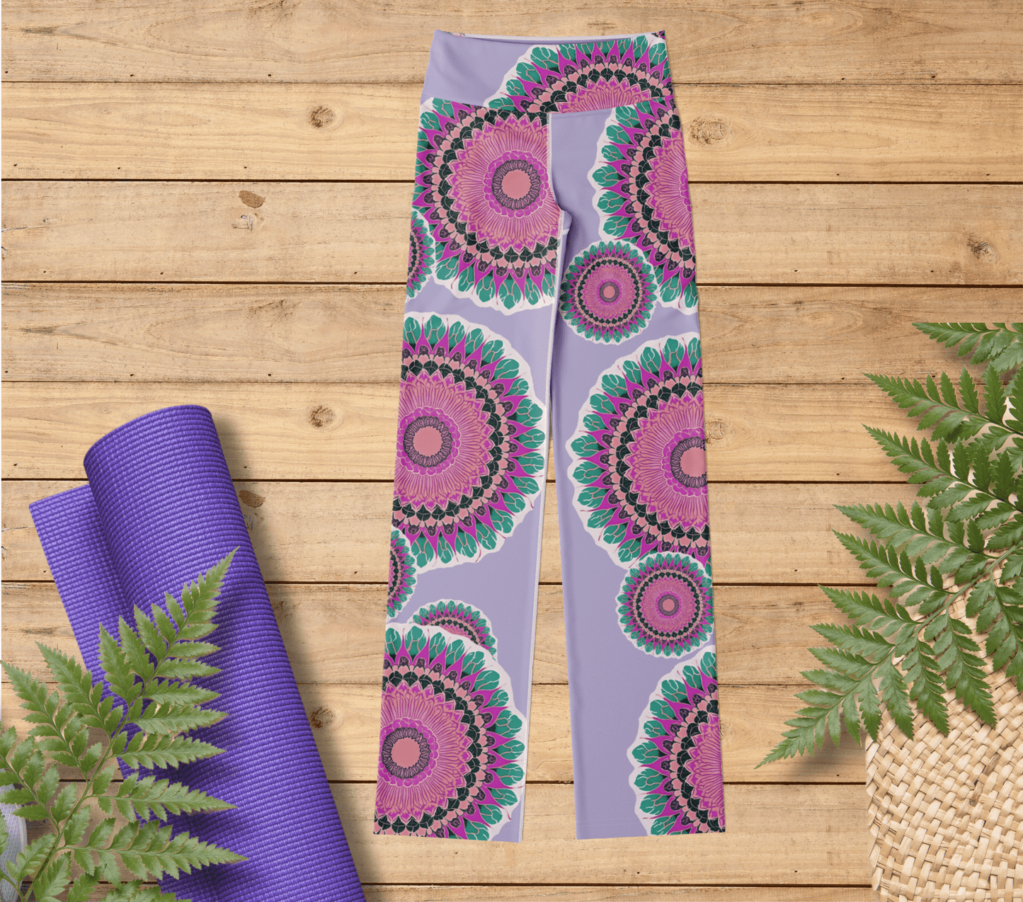 Inti Mandala Flare Yoga Pants Leggings for Women