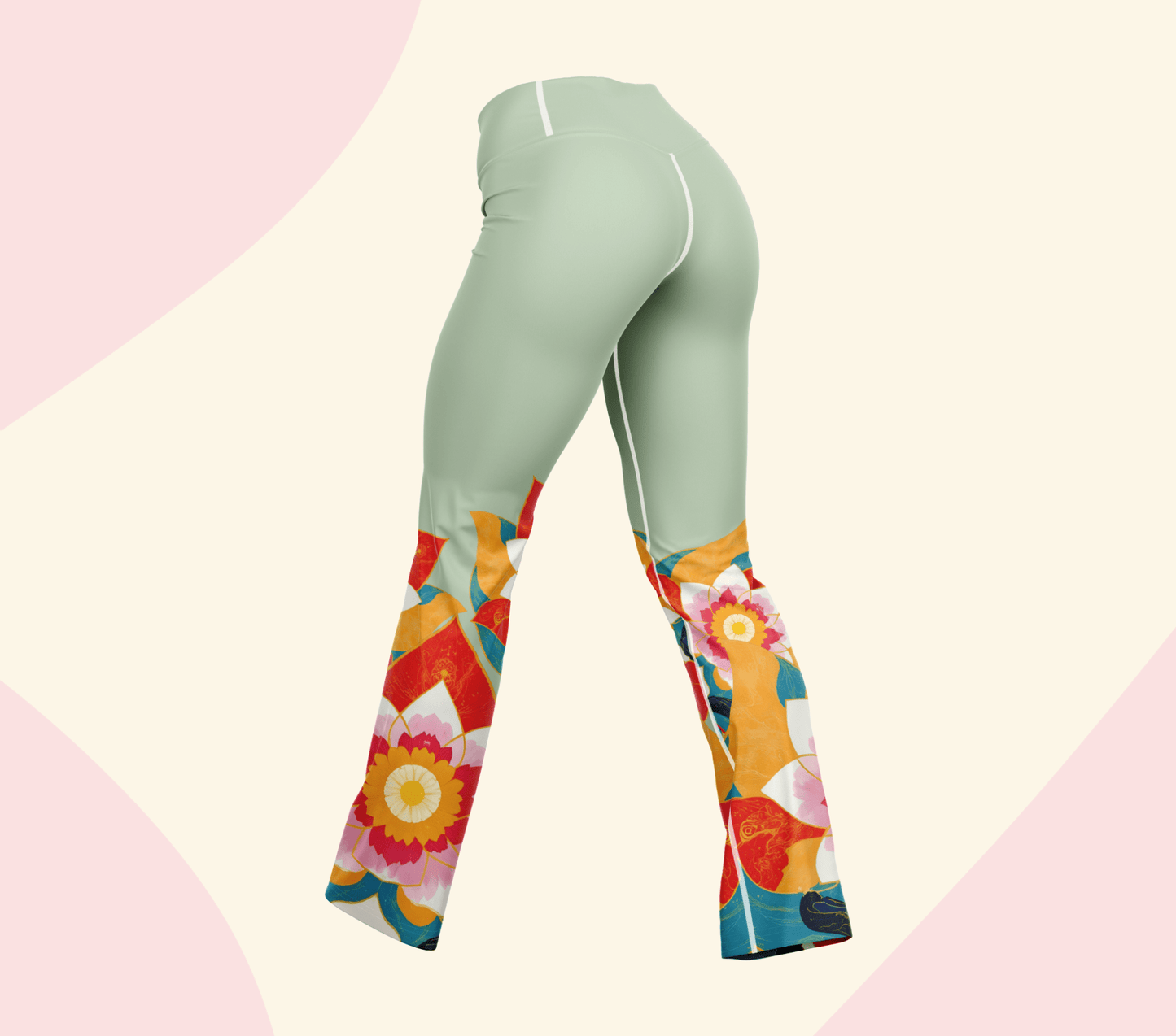 Jared Mandala Flare Yoga Pants Leggings for Women