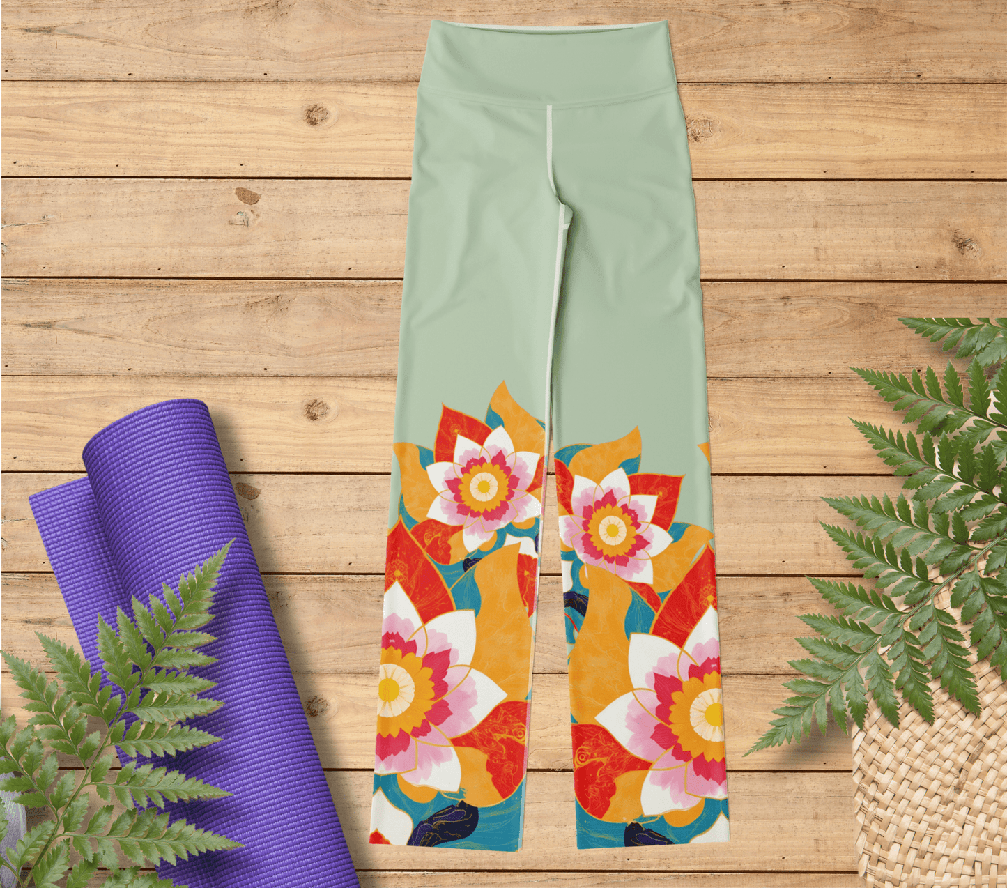 Jared Mandala Flare Yoga Pants Leggings for Women