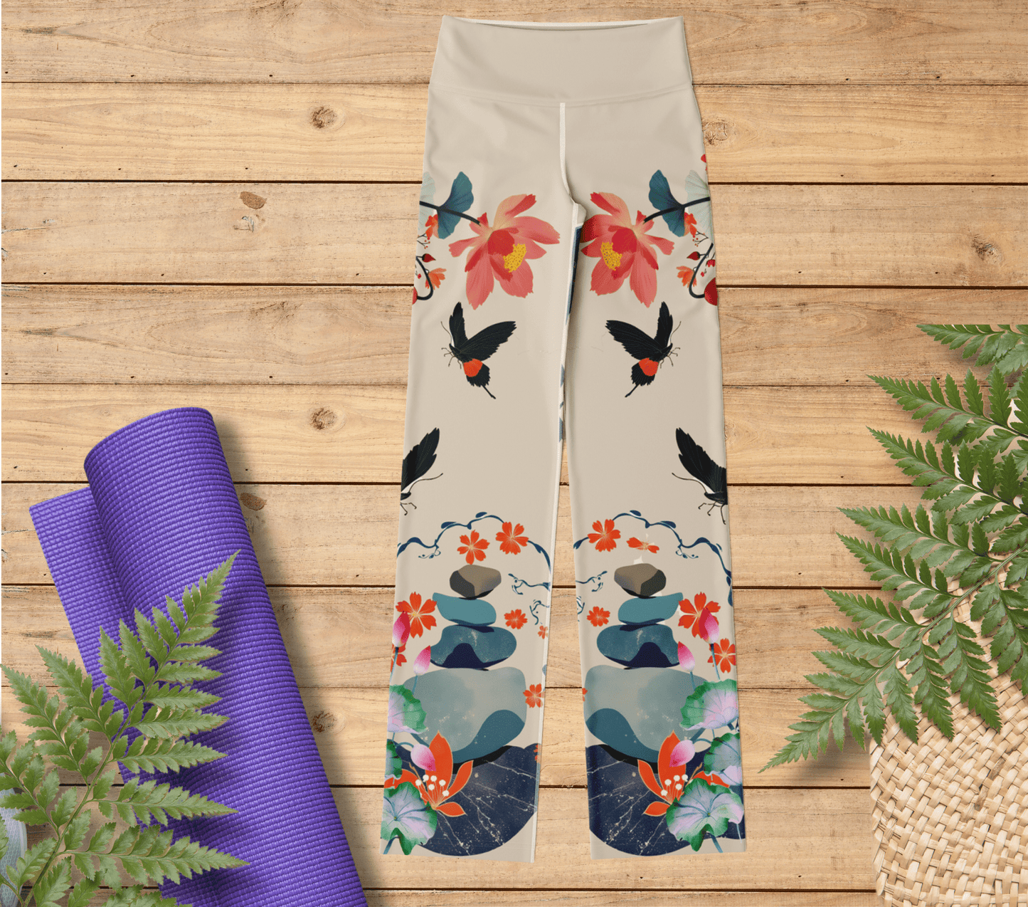 Lina Nature Flare Yoga Pants Leggings for Woman