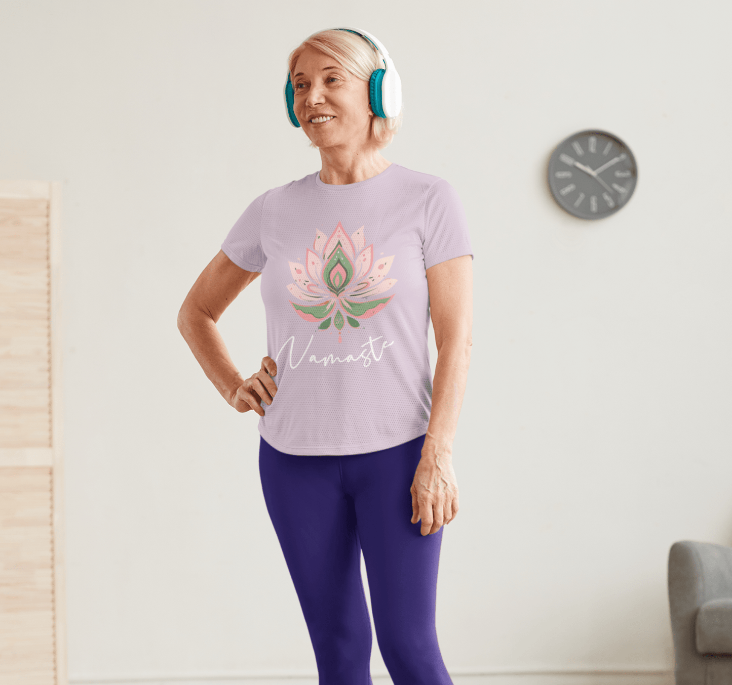 Namaste Floral Yoga Tee