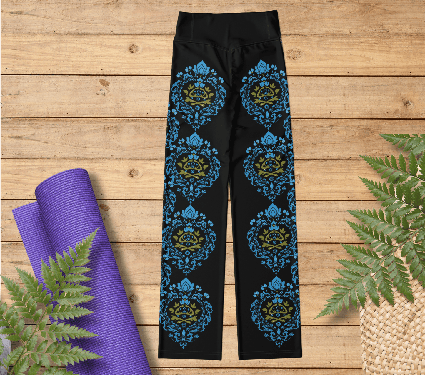 Linnan Mandala Flare Yoga Pants Leggings for Women