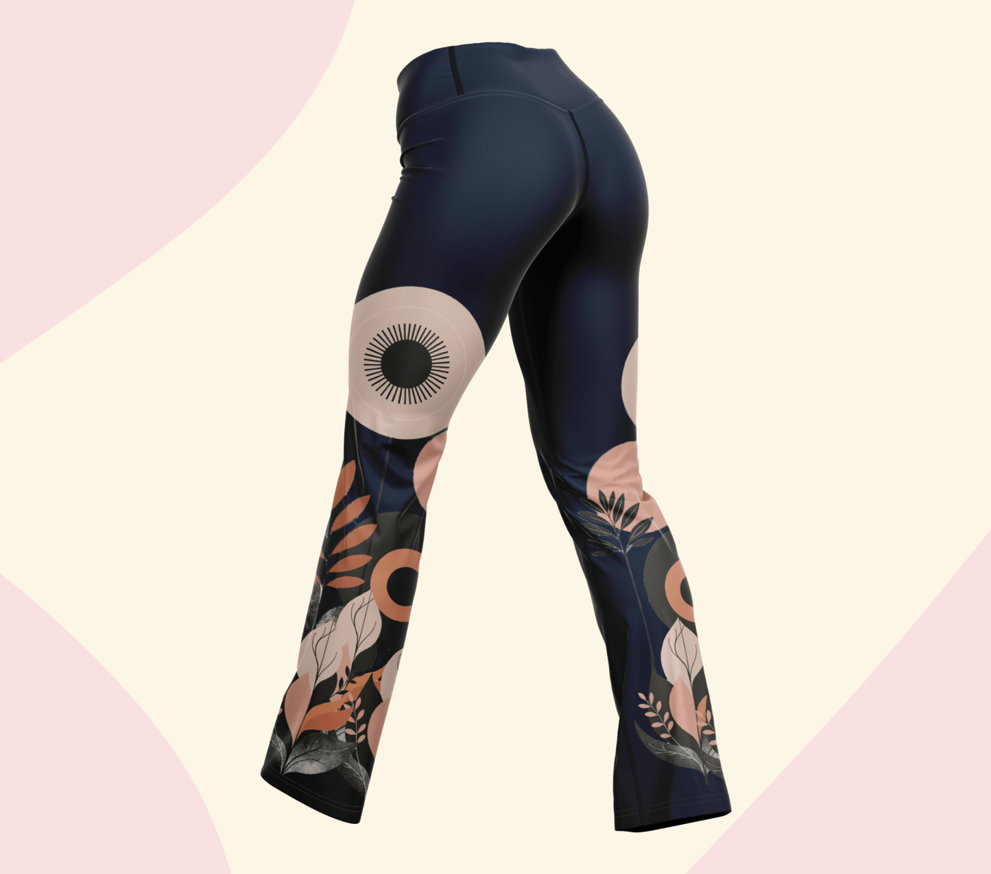 Fluran Retro Flare Yoga Pants Leggings for Women
