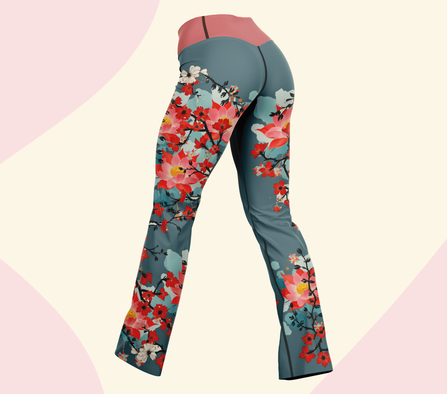 Blush Flare Yoga Pants Leggings for Woman