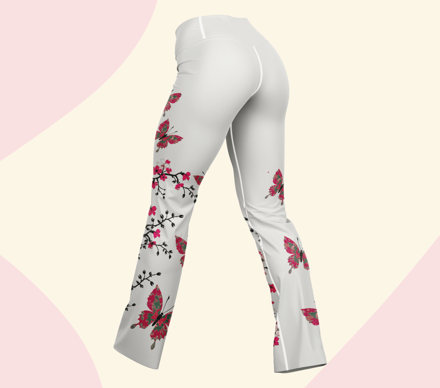 Dapodil Butterfly Blossom Leggings Floral Yoga Pants WellAura Activewear