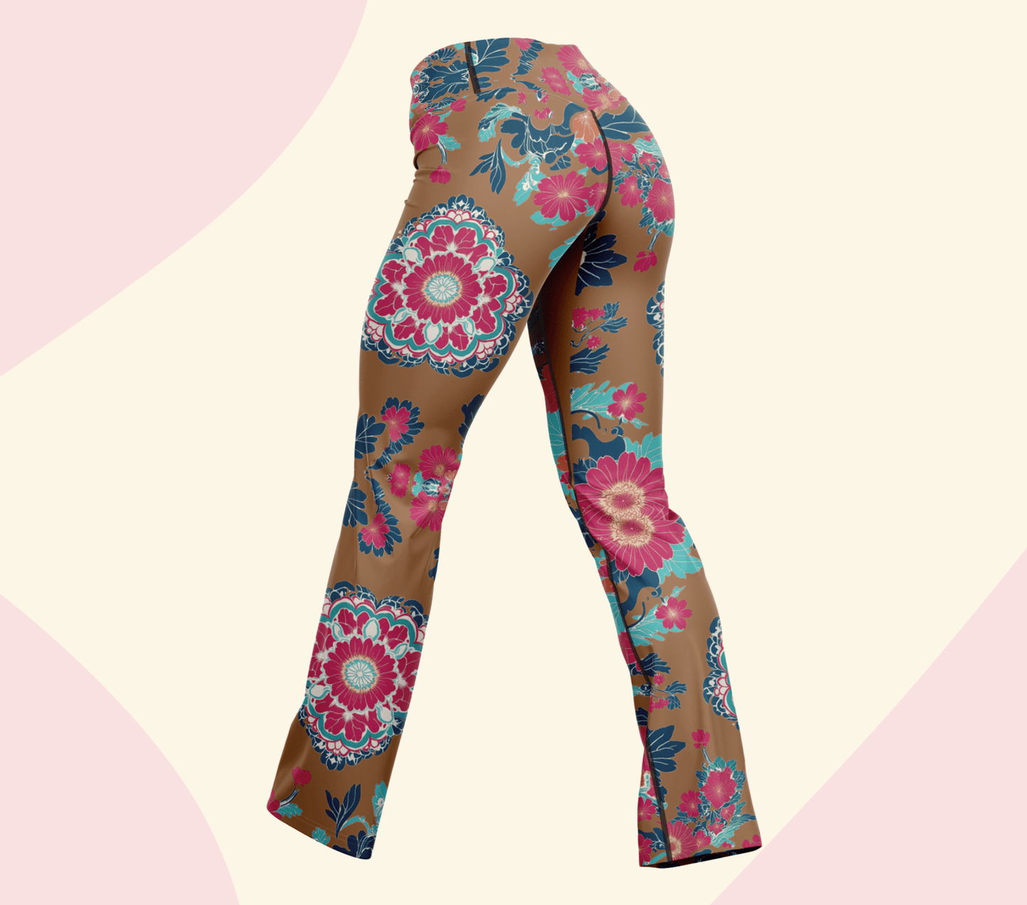 Ellao Mandala Flare Yoga Pants Leggings for Woman