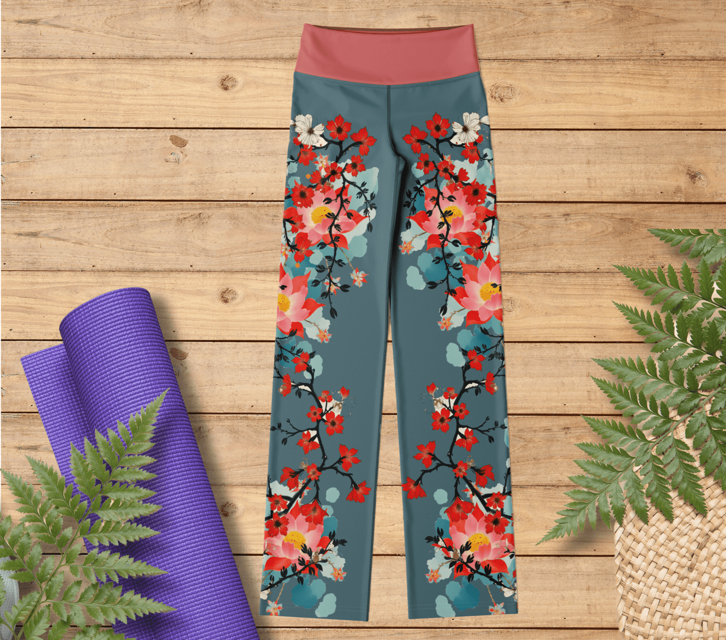 Blush Flare Yoga Pants Leggings for Woman