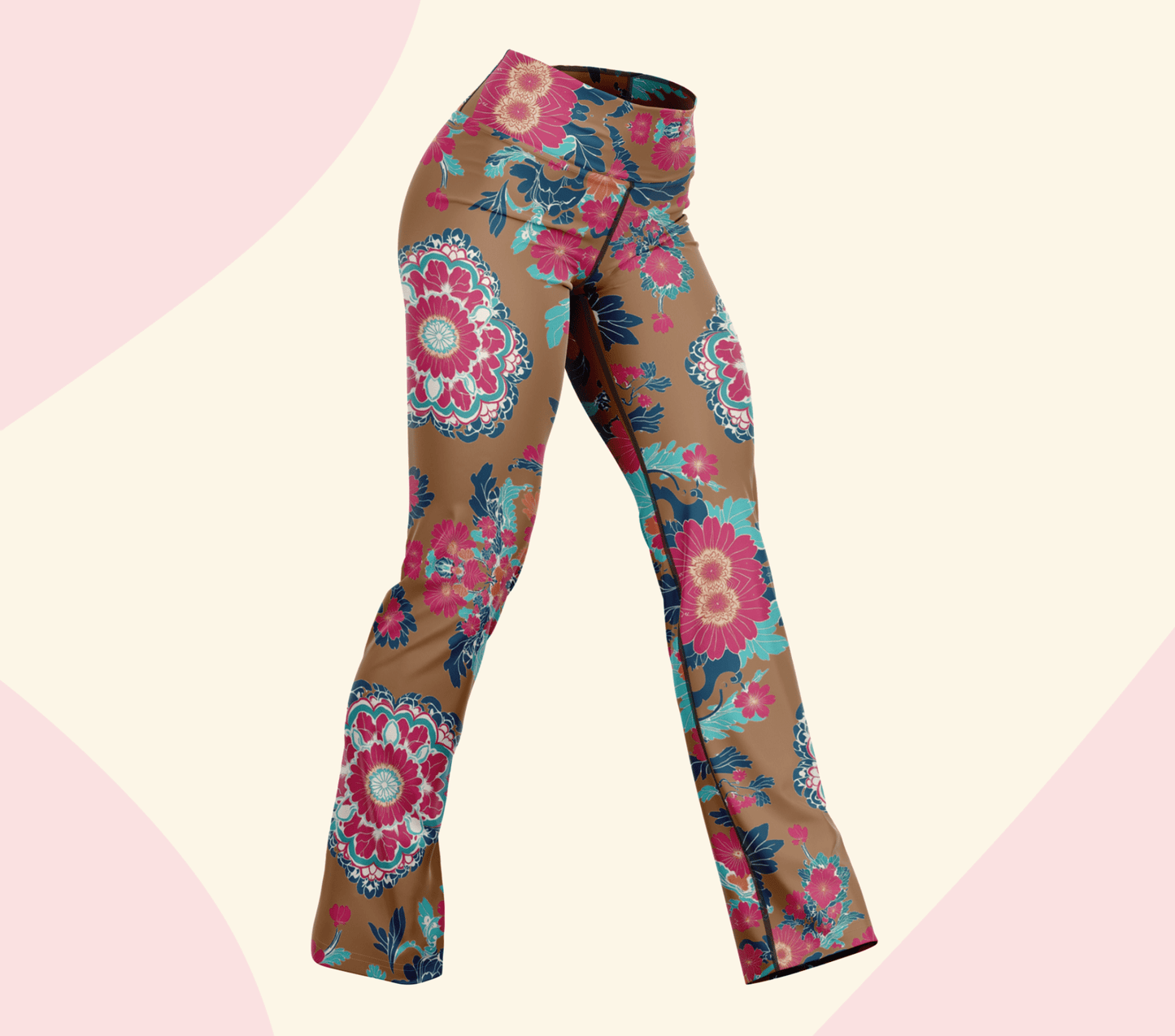 Ellao Mandala Flare Yoga Pants Leggings for Woman