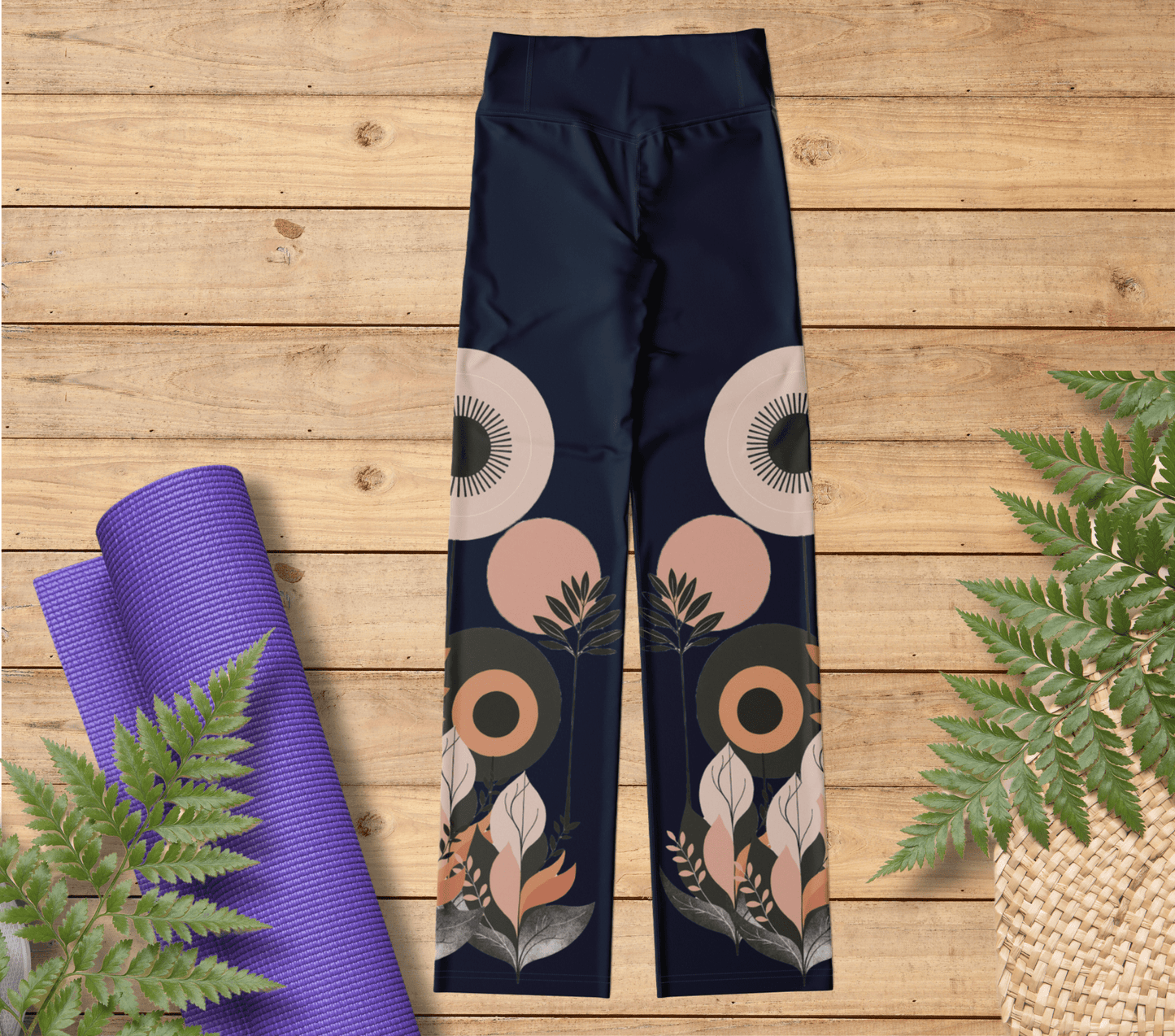 Fluran Retro Flare Yoga Pants Leggings for Women